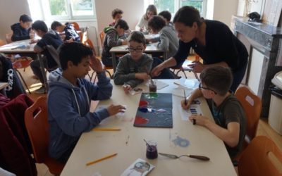 Découverte du livre médiéval à l’Abbaye de Nieul-sur-l’Autise pour les élèves de 5e