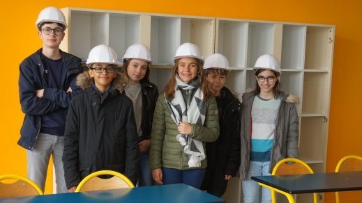 Visites des travaux du collège par les délégués élèves : compte-rendu n°5