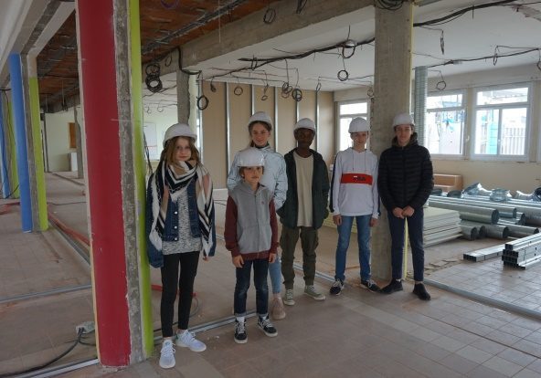 Visites des travaux du collège par les délégués élèves : compte-rendu n°6