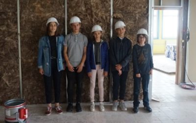 Visite des travaux du collège par les délégués élèves : compte-rendu n°8