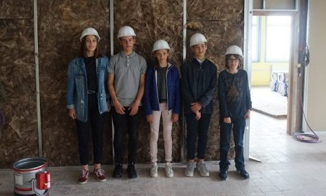 Visite des travaux du collège par les délégués élèves : compte-rendu n°8