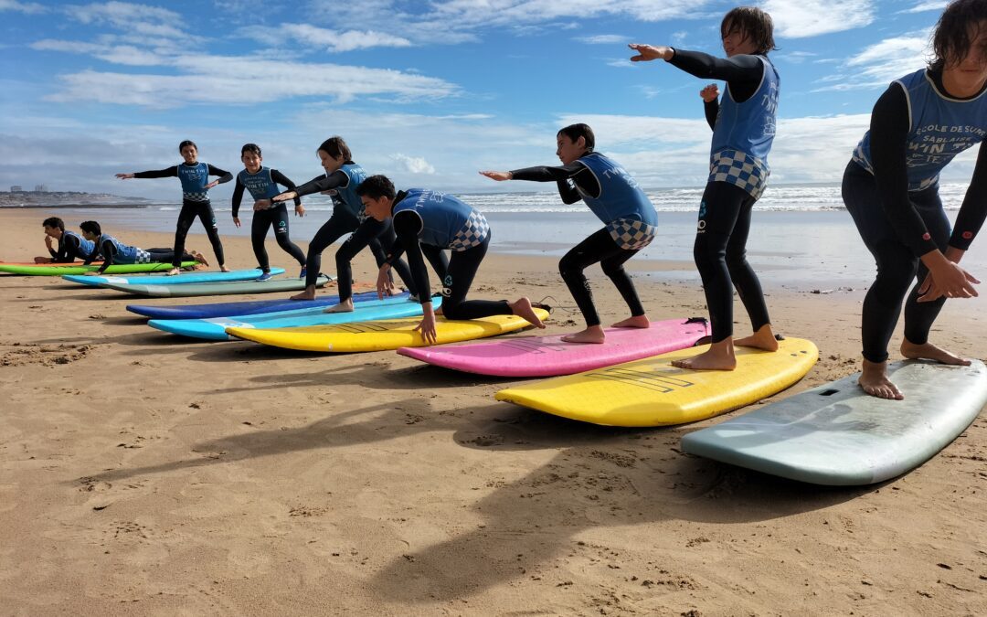 Session surf : une des nouveautés 2022 de l’AS du Collège