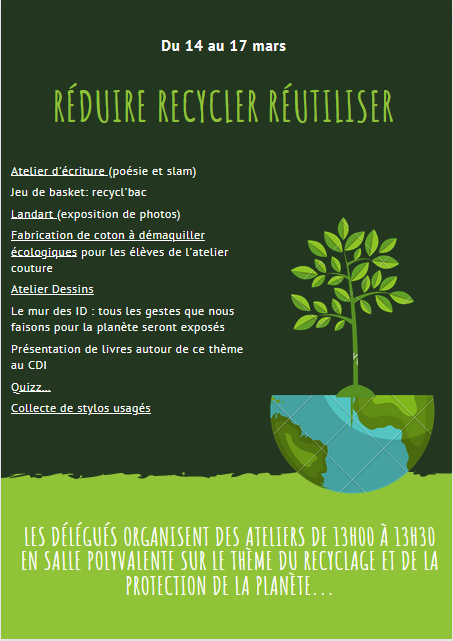 Réduire, recycler réutiliser