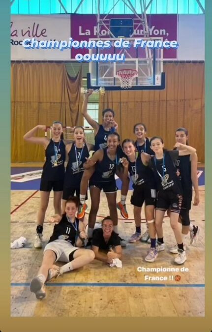 Championne à domicile !  – Championnat de France basket minimes filles