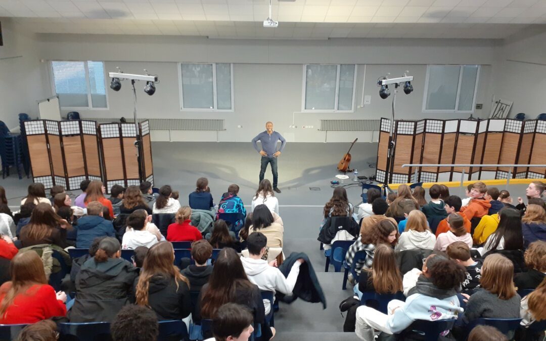 Spectacle de Ladji Diallo pour les élèves de 4ème